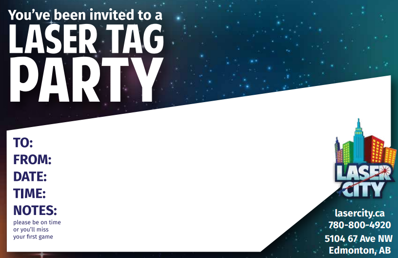 Laser Tag Birthday Parties at Laser City Edmonton